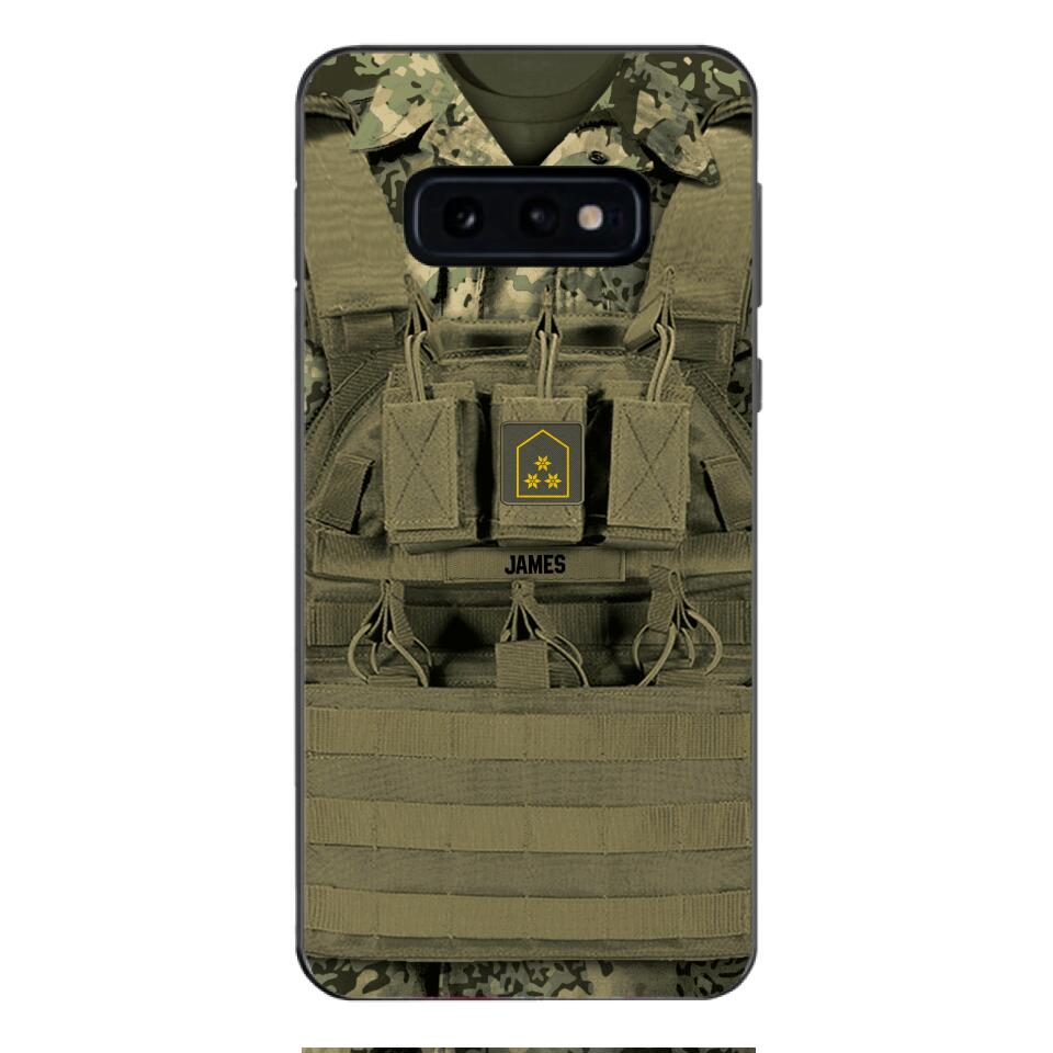 Personalized Austrian Soldier Phone Case Printed 22APR-DT05
