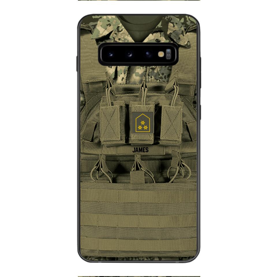 Personalized Austrian Soldier Phone Case Printed 22APR-DT05