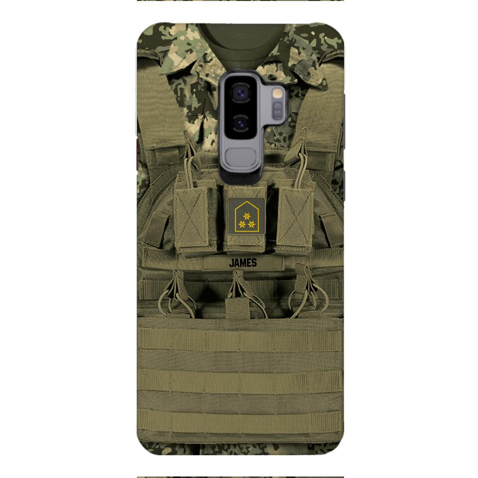 Personalized Austrian Soldier Phone Case Printed 22APR-DT05