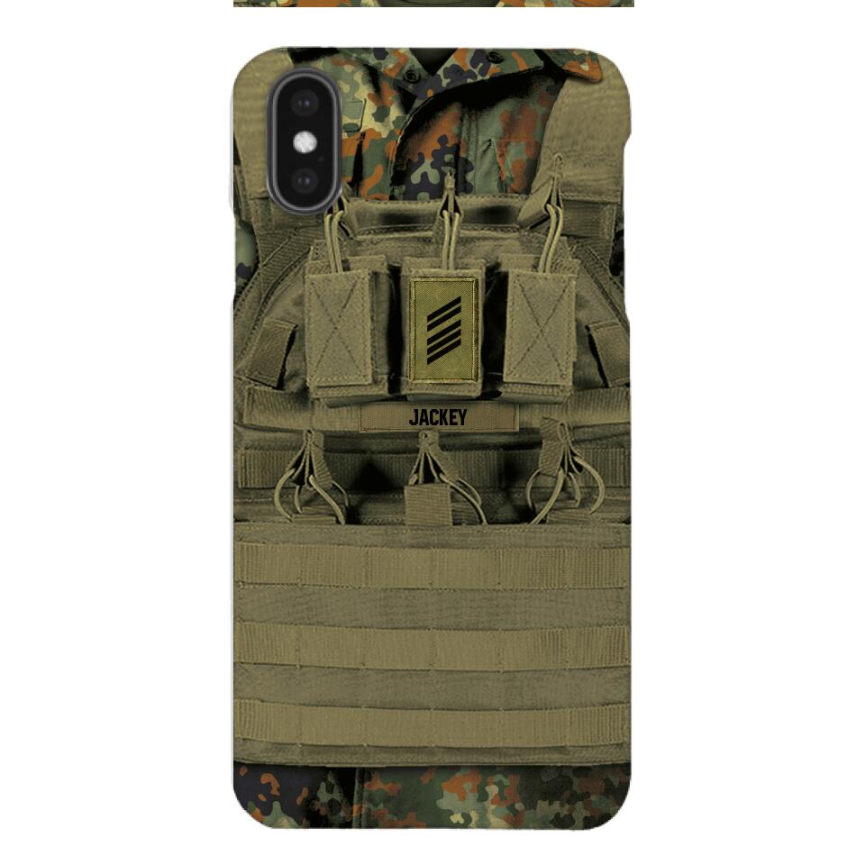 Personalized German Soldier Phone Case Printed 22APR-DT05