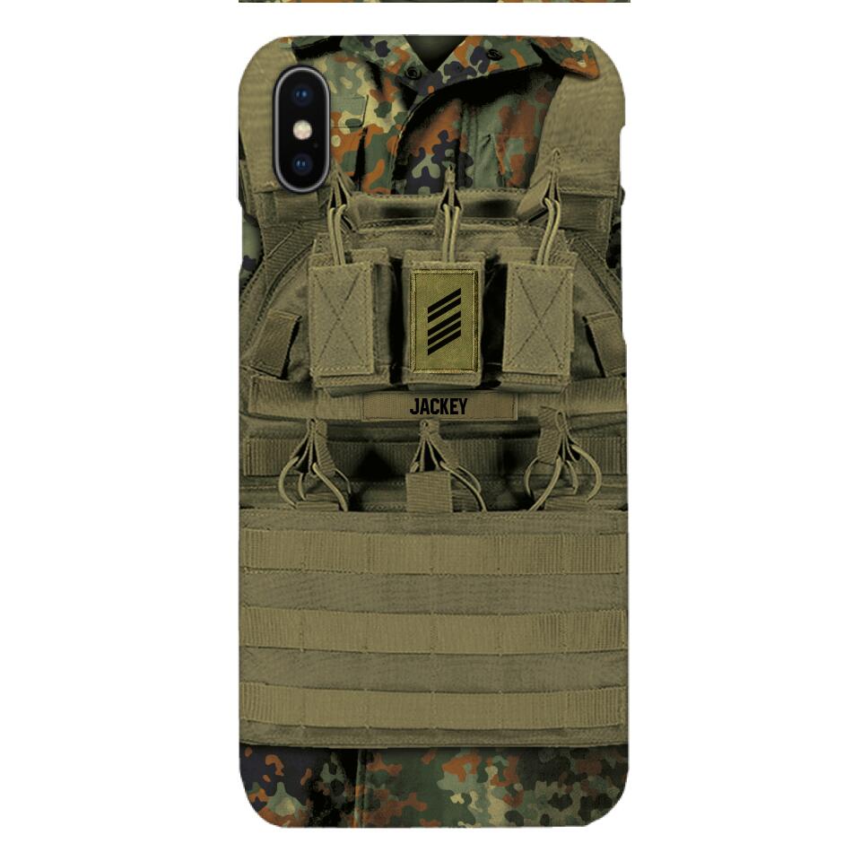 Personalized German Soldier Phone Case Printed 22APR-DT05