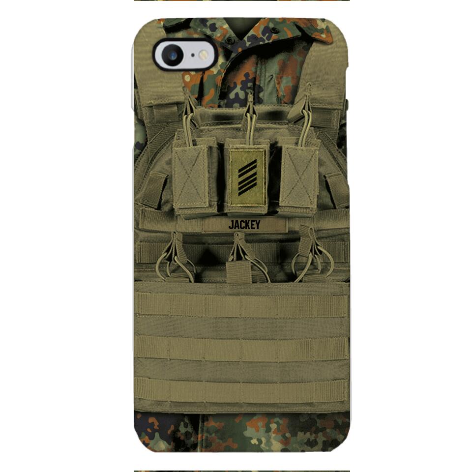 Personalized German Soldier Phone Case Printed 22APR-DT05