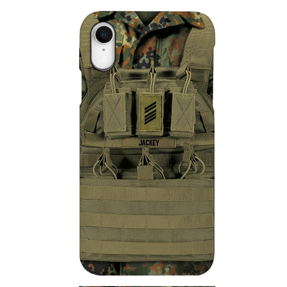 Personalized German Soldier Phone Case Printed 22APR-DT05