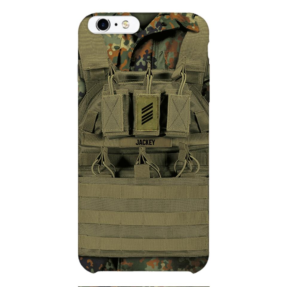 Personalized German Soldier Phone Case Printed 22APR-DT05