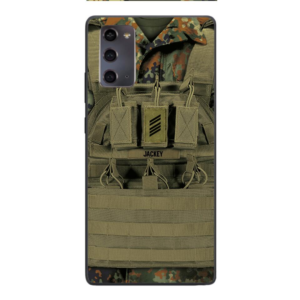 Personalized German Soldier Phone Case Printed 22APR-DT05
