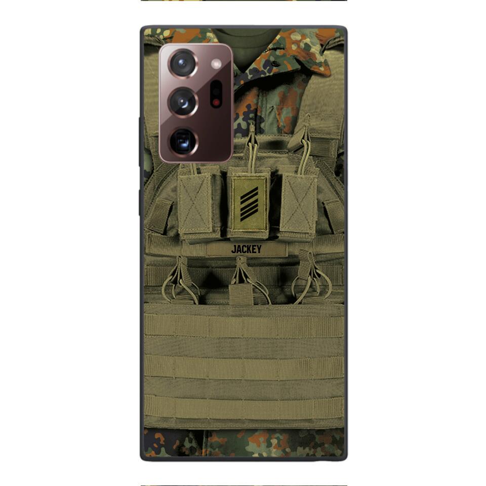 Personalized German Soldier Phone Case Printed 22APR-DT05