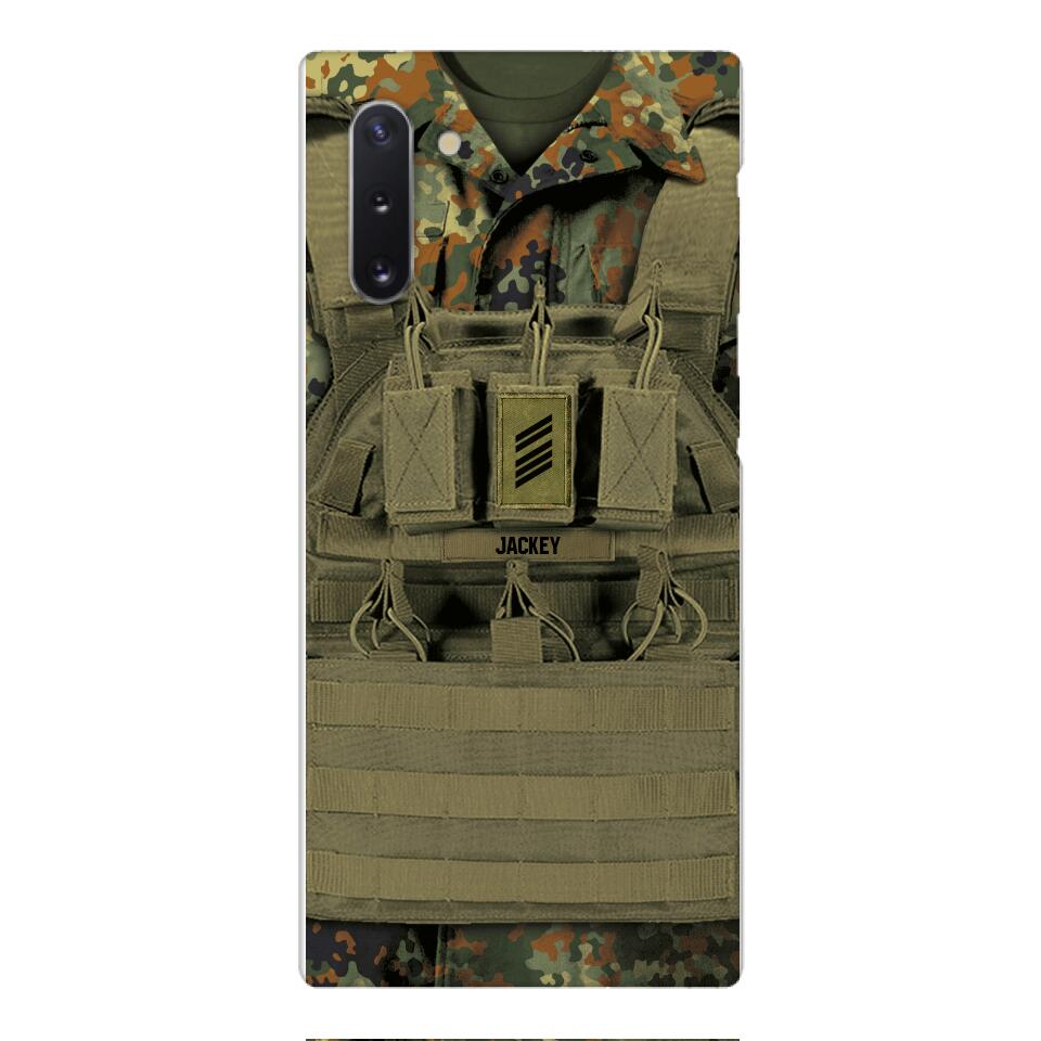 Personalized German Soldier Phone Case Printed 22APR-DT05