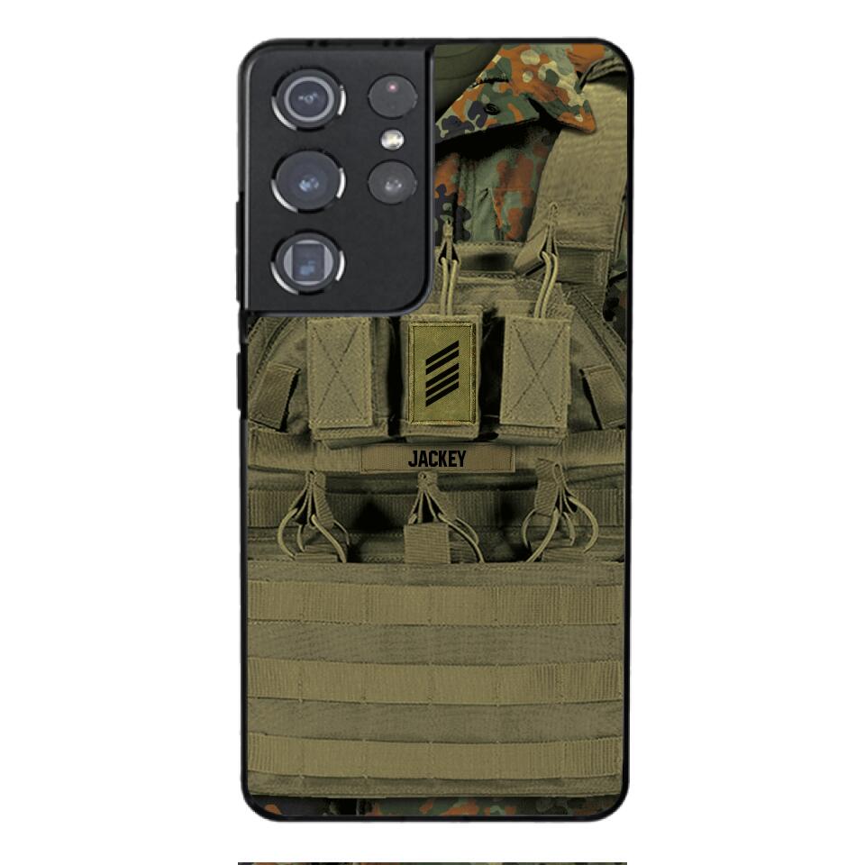 Personalized German Soldier Phone Case Printed 22APR-DT05