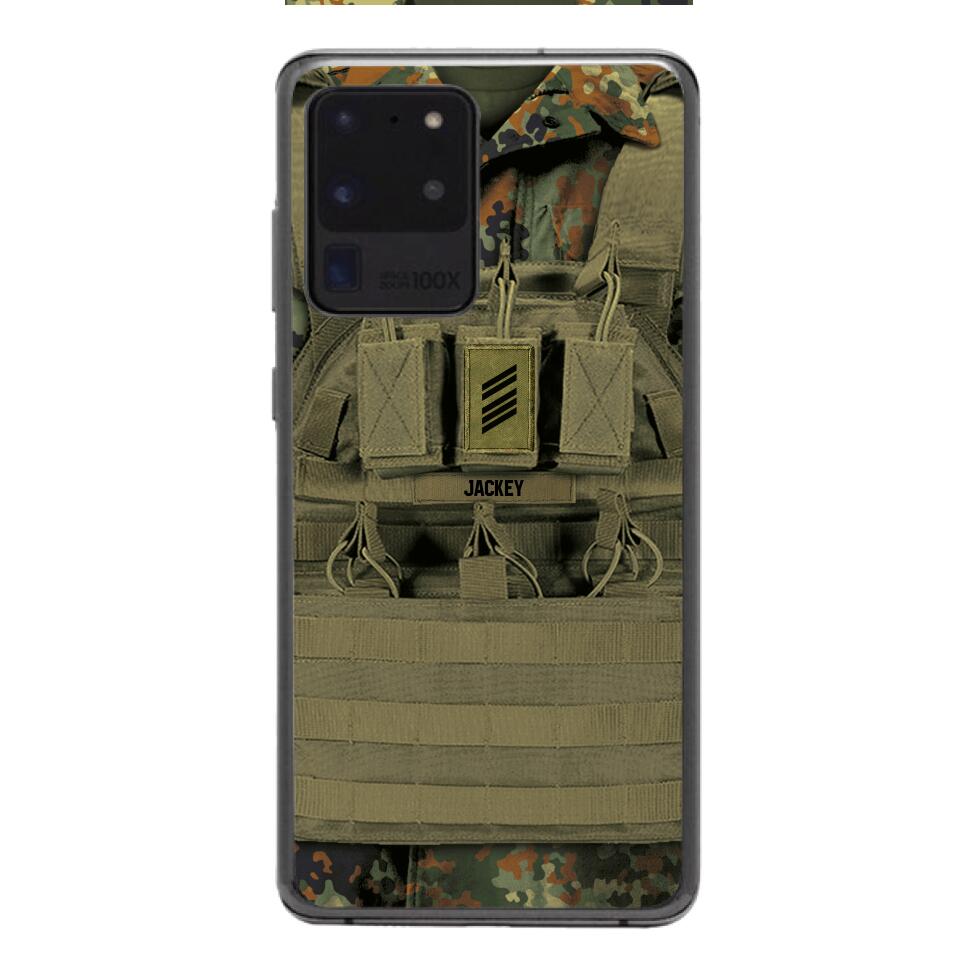 Personalized German Soldier Phone Case Printed 22APR-DT05
