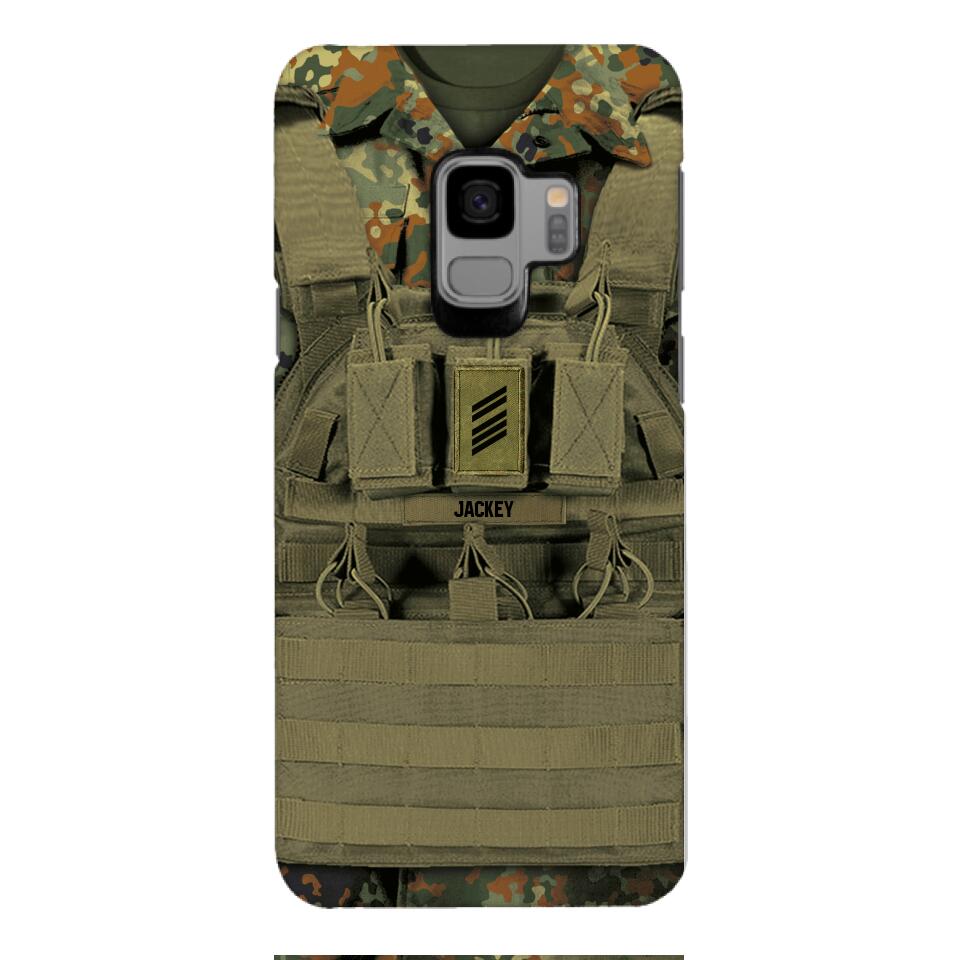 Personalized German Soldier Phone Case Printed 22APR-DT05
