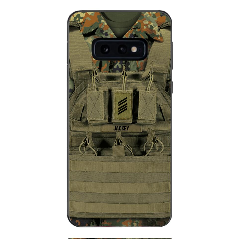Personalized German Soldier Phone Case Printed 22APR-DT05