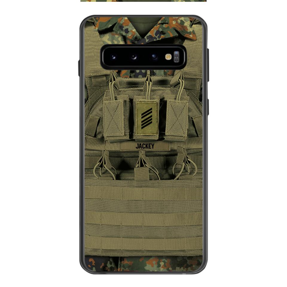 Personalized German Soldier Phone Case Printed 22APR-DT05