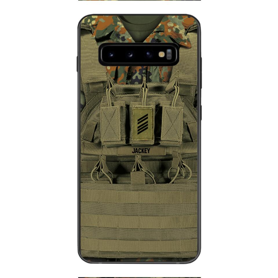 Personalized German Soldier Phone Case Printed 22APR-DT05