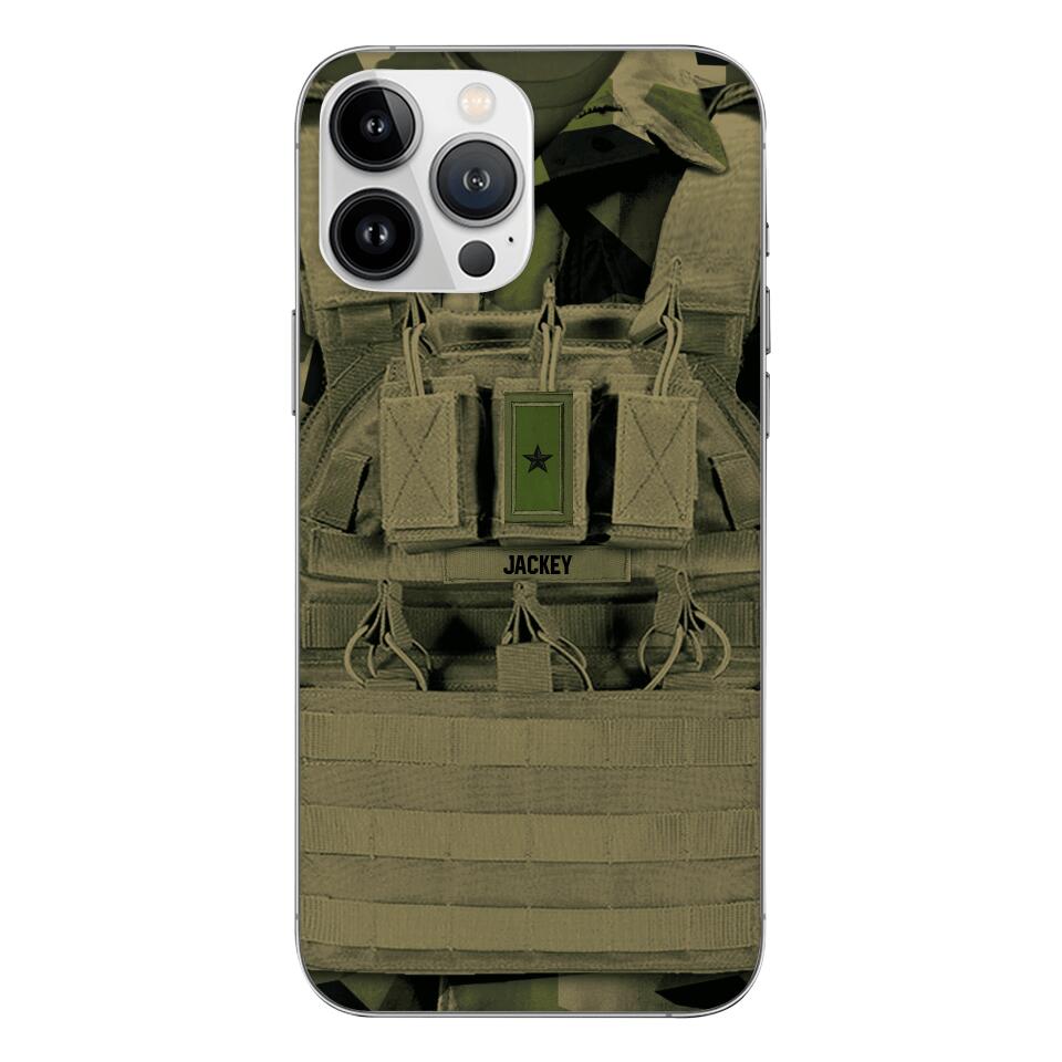Personalized Swedish Soldier Phone Case Printed 22APR-DT05
