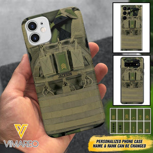 Personalized Swedish Soldier Phone Case Printed 22APR-DT05
