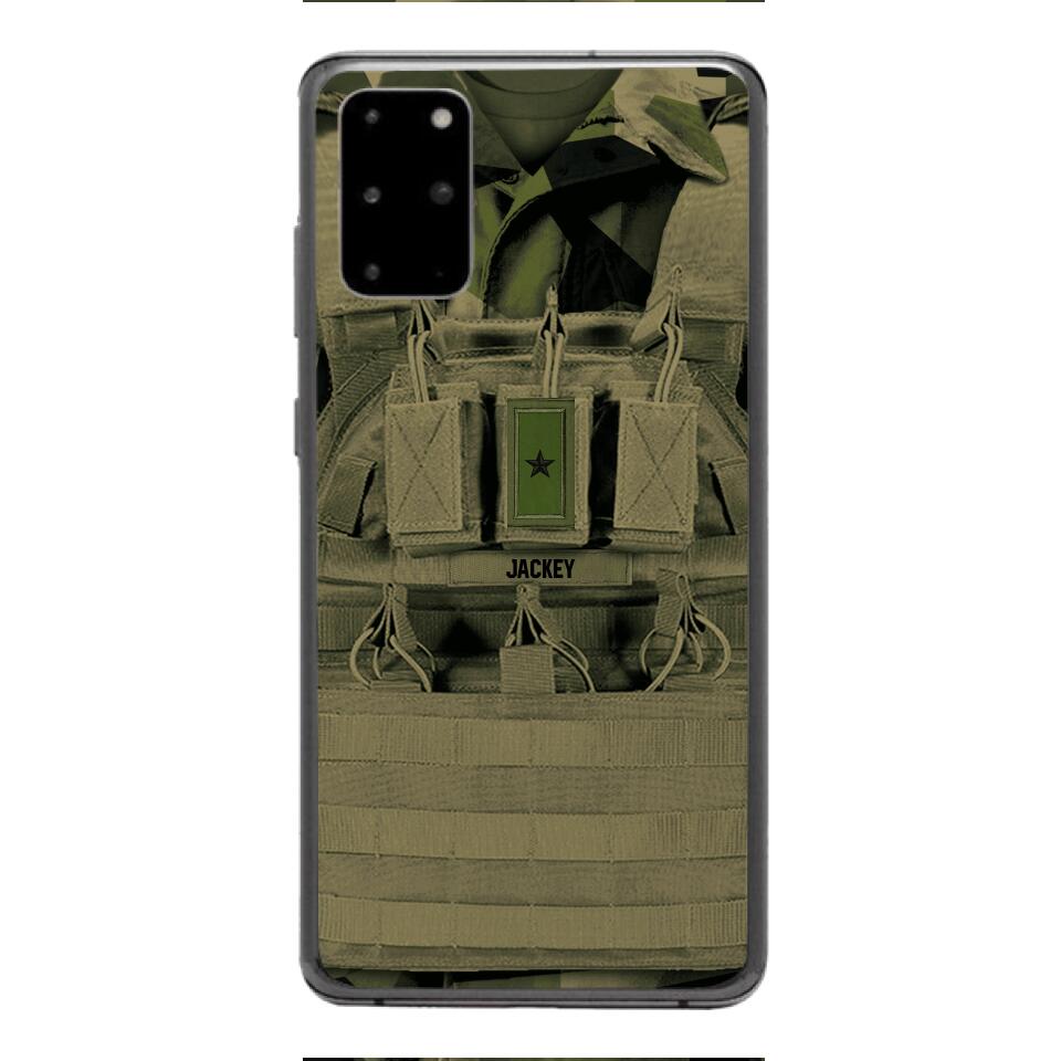 Personalized Swedish Soldier Phone Case Printed 22APR-DT05