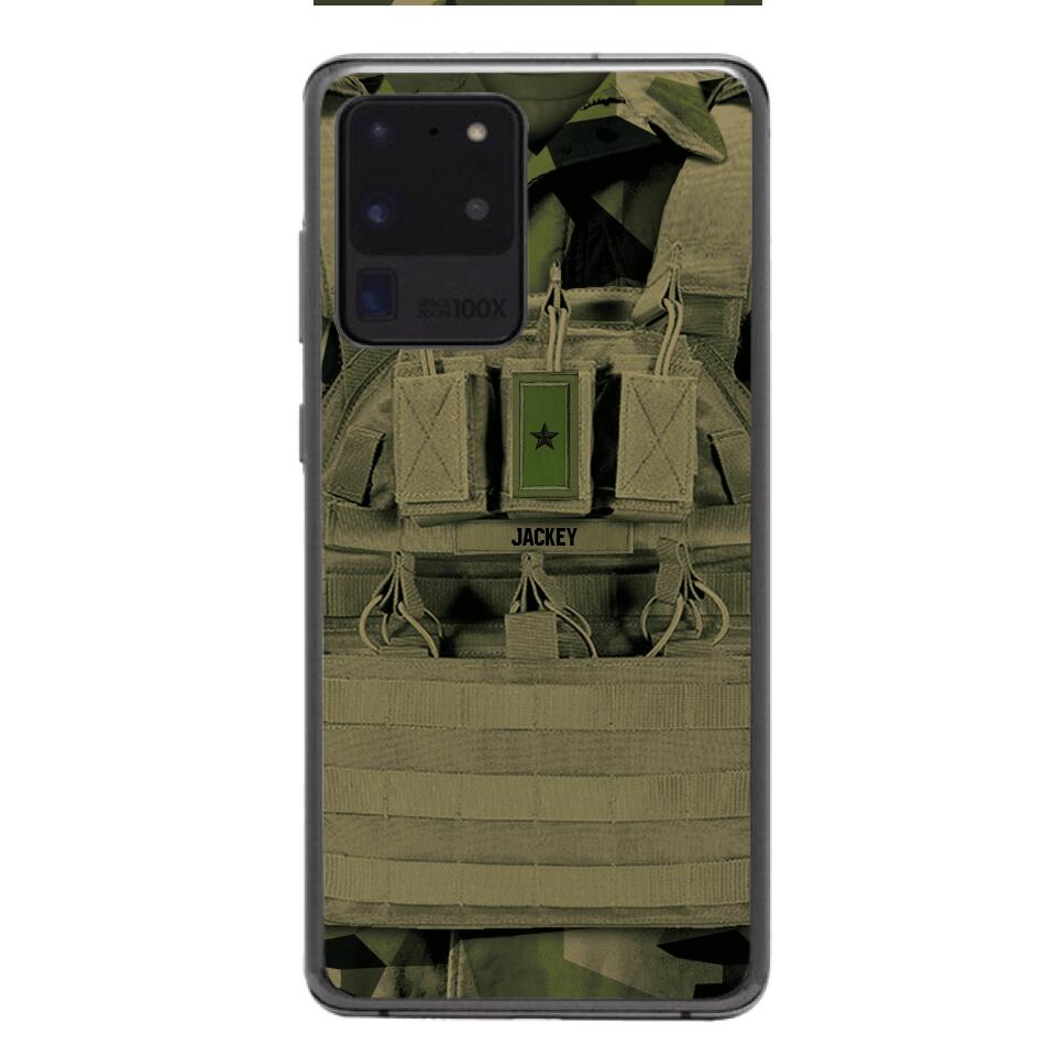 Personalized Swedish Soldier Phone Case Printed 22APR-DT05