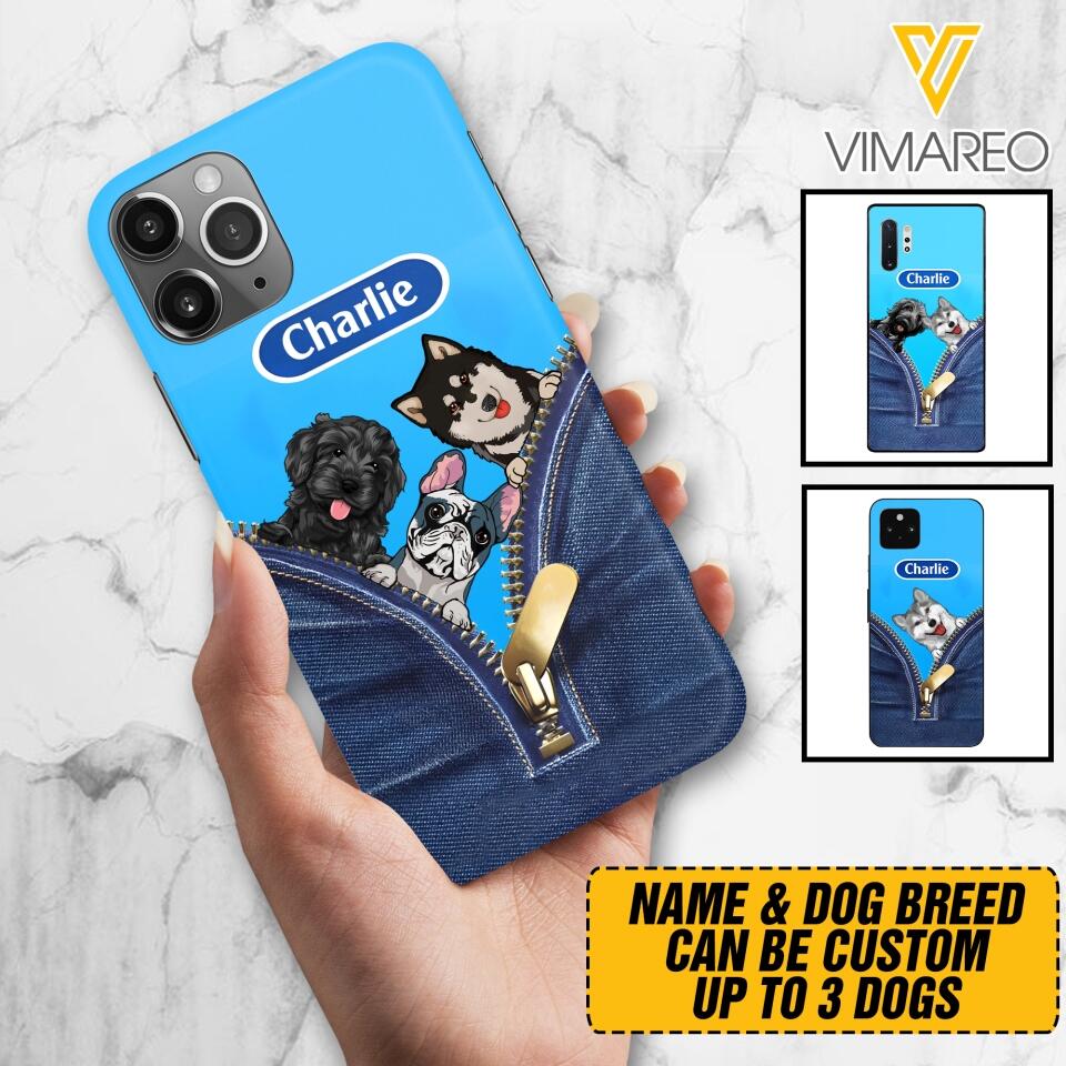 Personalized Dog Lover Phone Case Printed 22APR-HC05