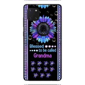 Personalized Grandma Kid Turtle Phone Case Printed V3Q 0604