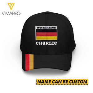 Personalized Mechaniker Peaked Cap Printed QTHC0704