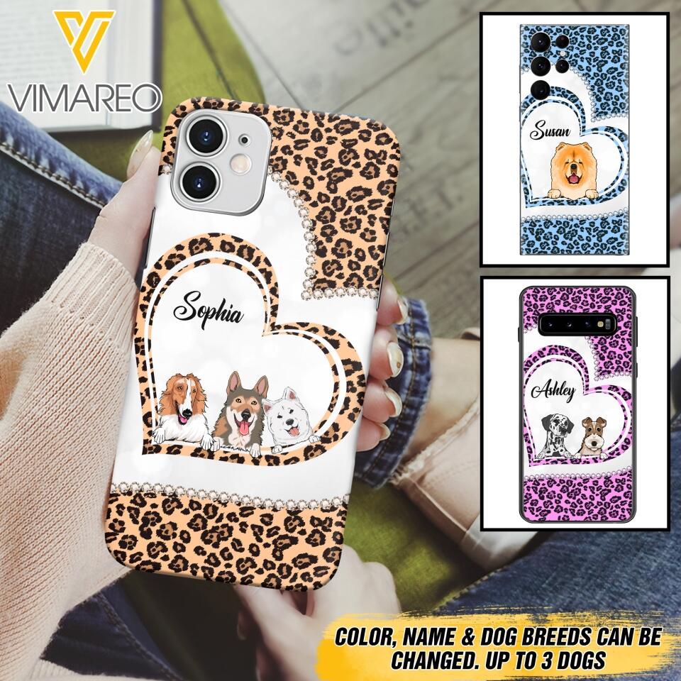 Personalized Dog Lover Phone Case Printed 22APR-DT07