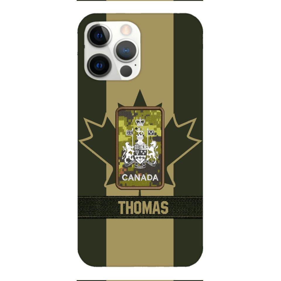 DH Personalized Canadian Soldier Phone Case Printed DT064