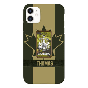DH Personalized Canadian Soldier Phone Case Printed DT064