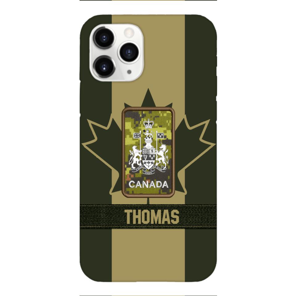 DH Personalized Canadian Soldier Phone Case Printed DT064