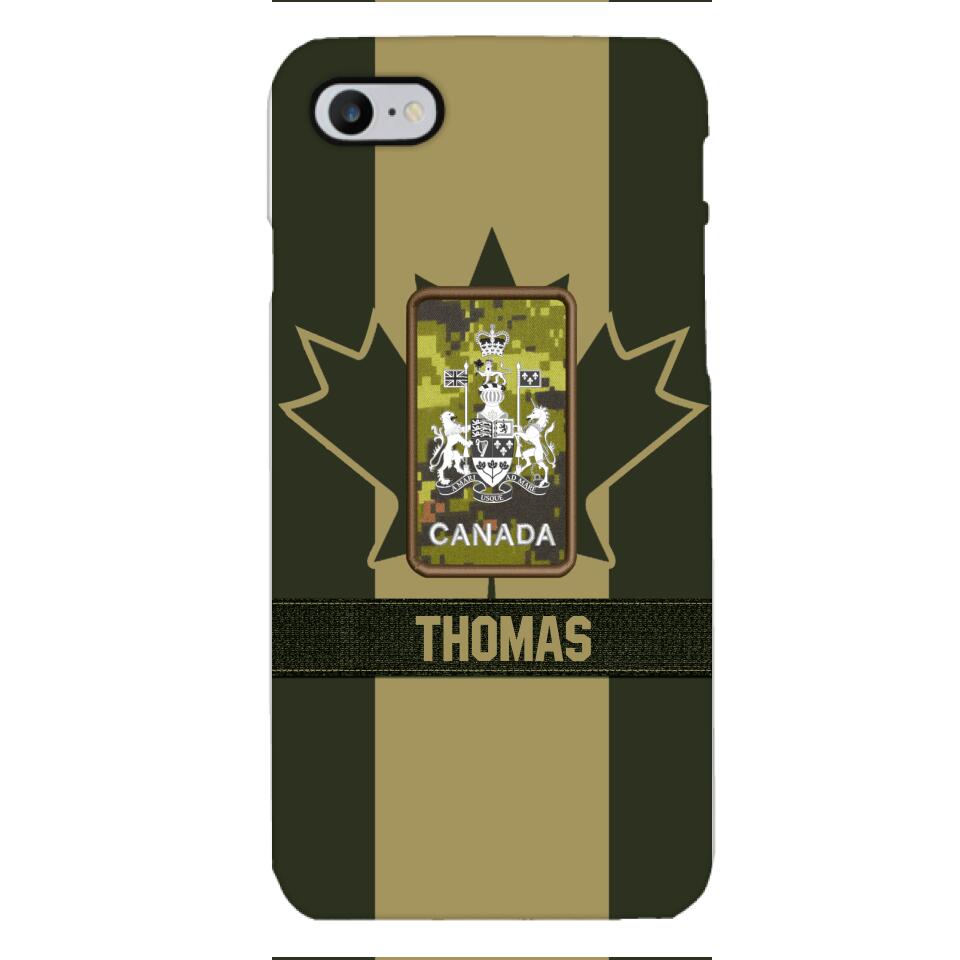 DH Personalized Canadian Soldier Phone Case Printed DT064