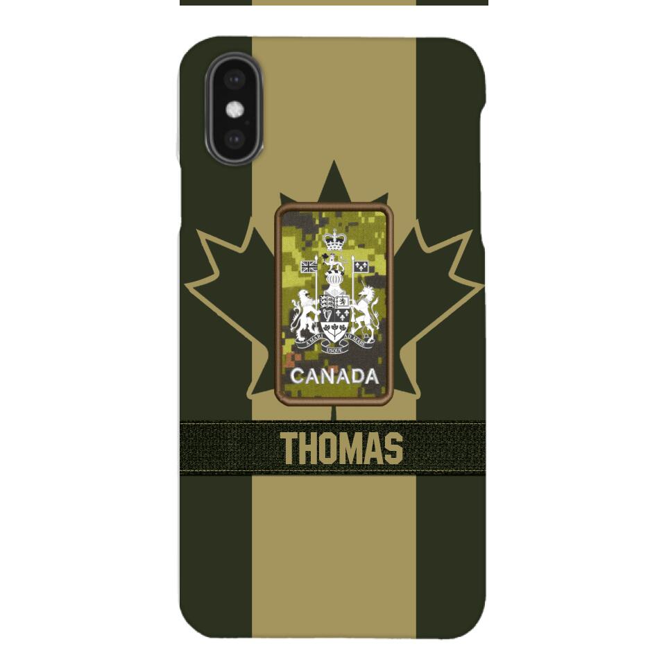 DH Personalized Canadian Soldier Phone Case Printed DT064