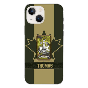 DH Personalized Canadian Soldier Phone Case Printed DT064