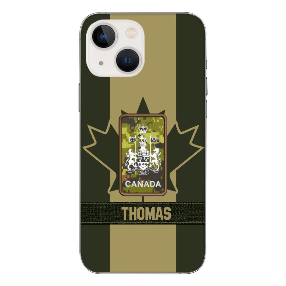 DH Personalized Canadian Soldier Phone Case Printed DT064
