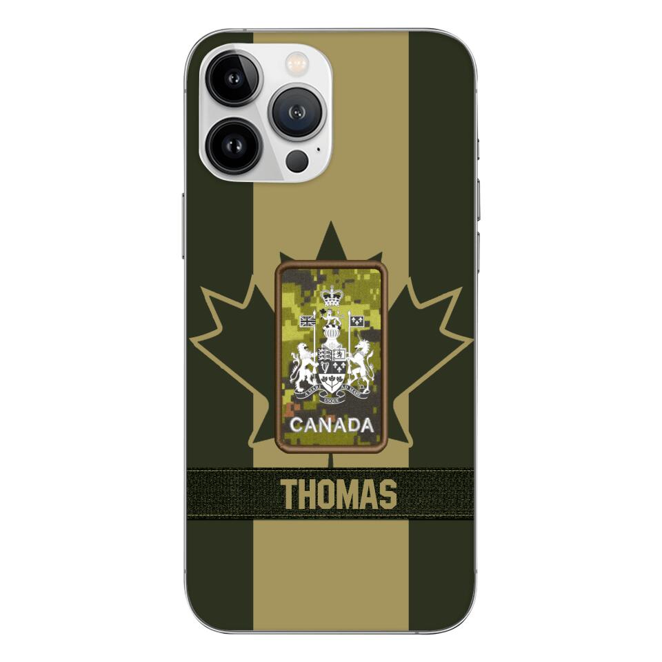 DH Personalized Canadian Soldier Phone Case Printed DT064