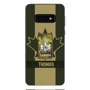 DH Personalized Canadian Soldier Phone Case Printed DT064