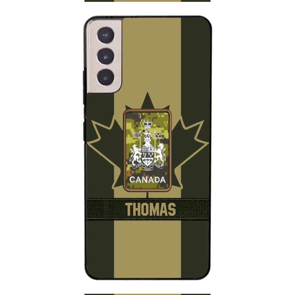 DH Personalized Canadian Soldier Phone Case Printed DT064