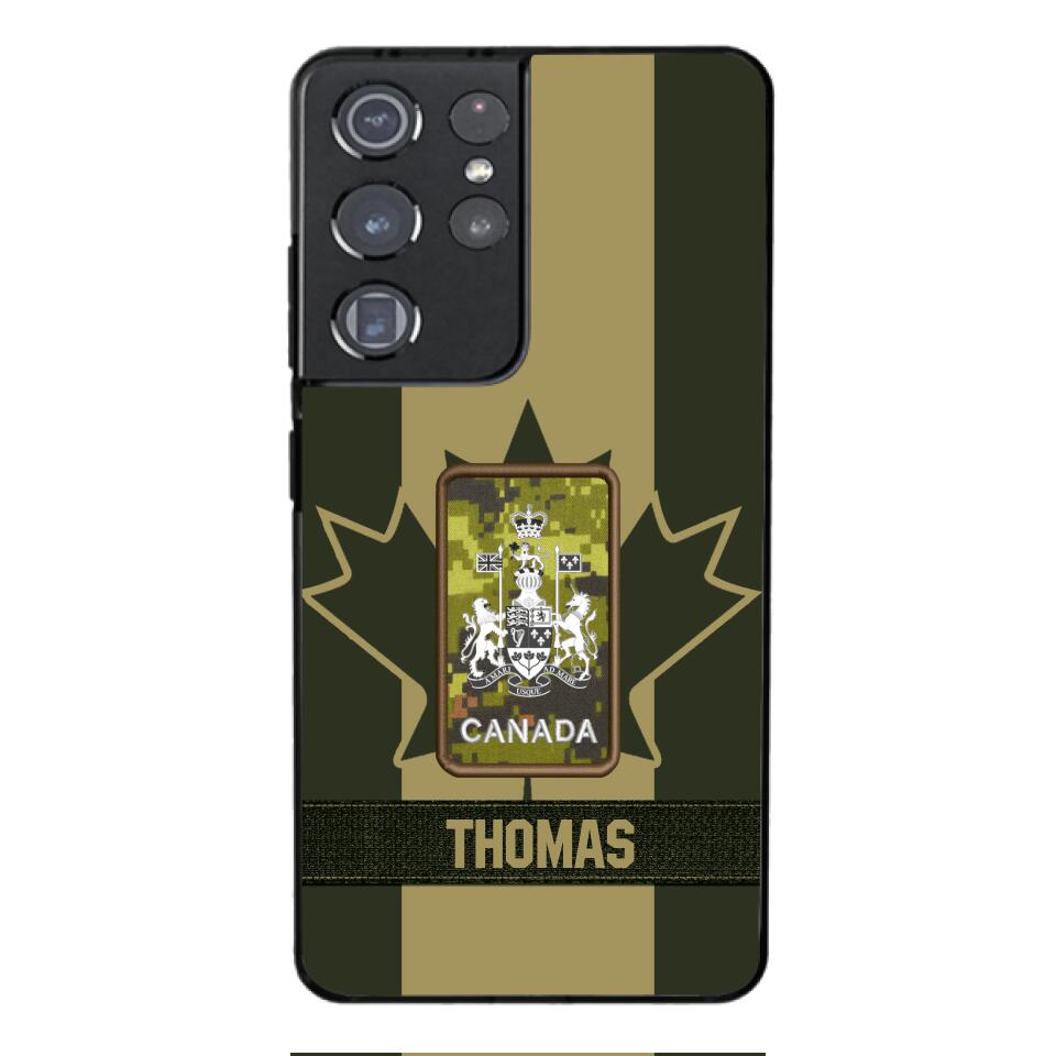 DH Personalized Canadian Soldier Phone Case Printed DT064