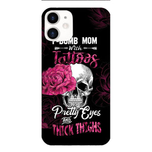Personalized F Bomb Mom With Tattoos Phone Case Printed M3Q 0704