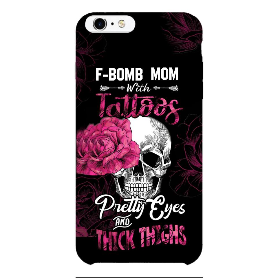 Personalized F Bomb Mom With Tattoos Phone Case Printed M3Q 0704