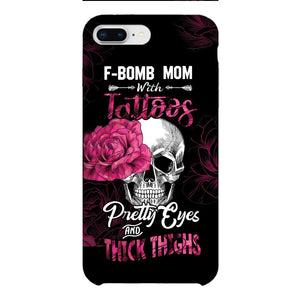 Personalized F Bomb Mom With Tattoos Phone Case Printed M3Q 0704