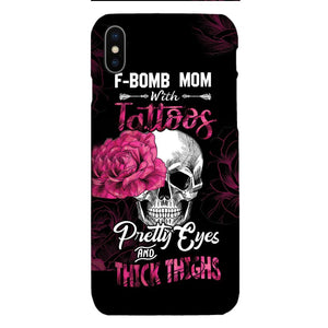 Personalized F Bomb Mom With Tattoos Phone Case Printed M3Q 0704