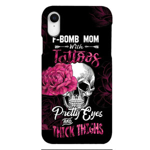Personalized F Bomb Mom With Tattoos Phone Case Printed M3Q 0704
