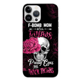 Personalized F Bomb Mom With Tattoos Phone Case Printed M3Q 0704