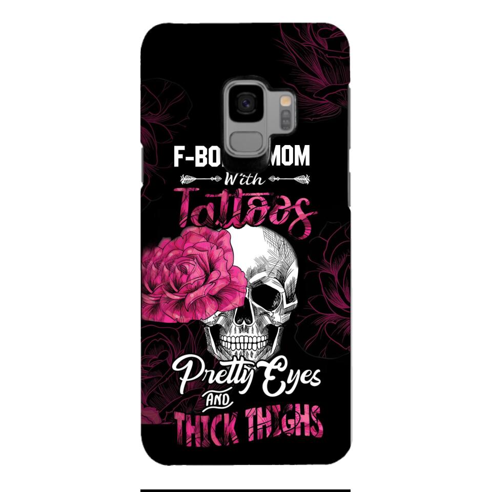Personalized F Bomb Mom With Tattoos Phone Case Printed M3Q 0704
