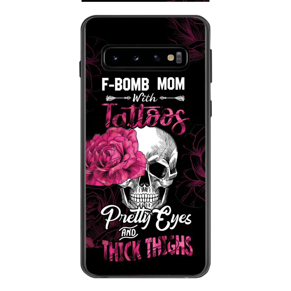 Personalized F Bomb Mom With Tattoos Phone Case Printed M3Q 0704