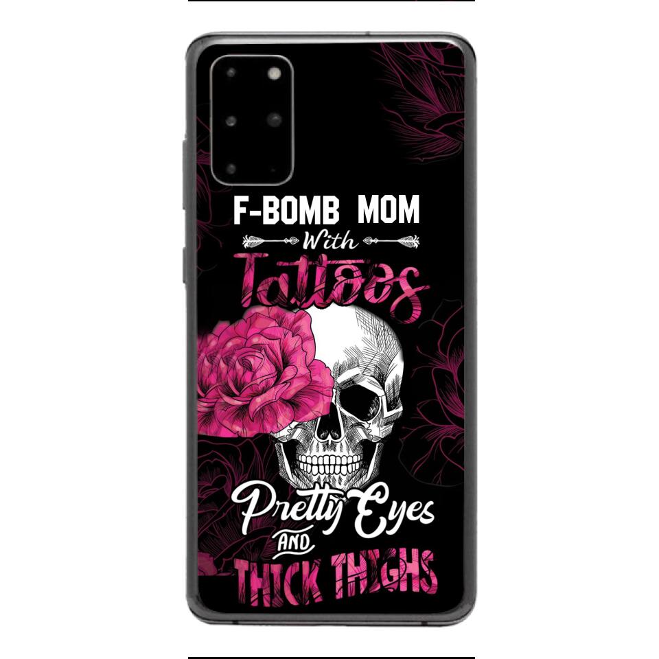 Personalized F Bomb Mom With Tattoos Phone Case Printed M3Q 0704