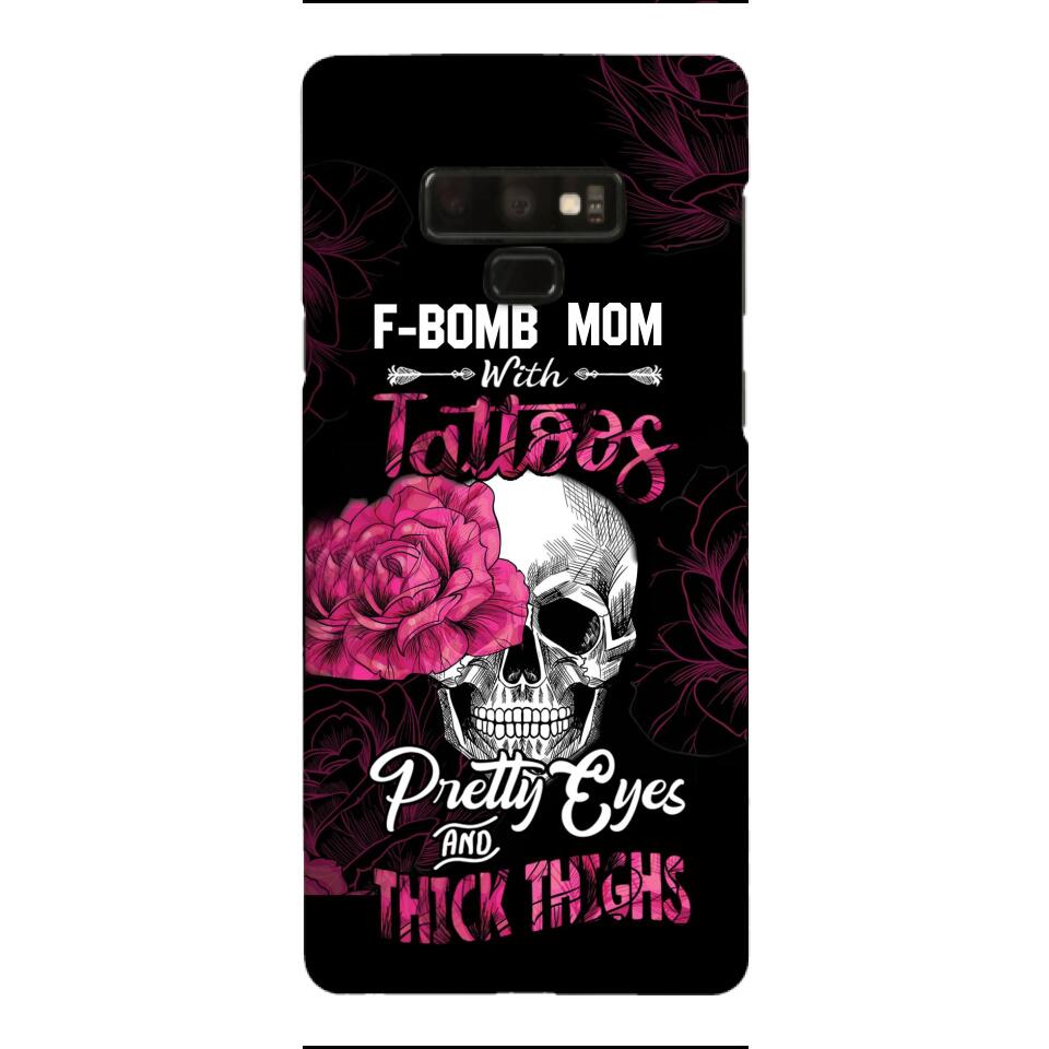 Personalized F Bomb Mom With Tattoos Phone Case Printed M3Q 0704