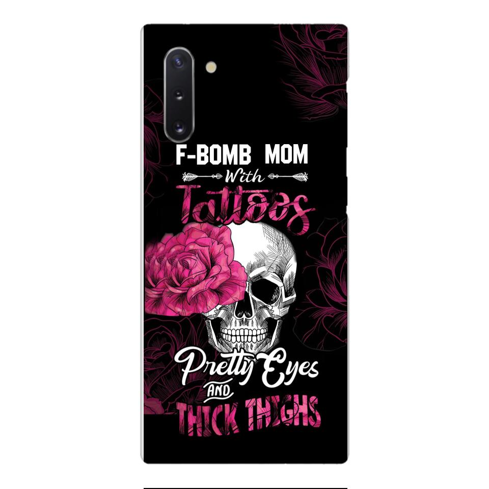 Personalized F Bomb Mom With Tattoos Phone Case Printed M3Q 0704