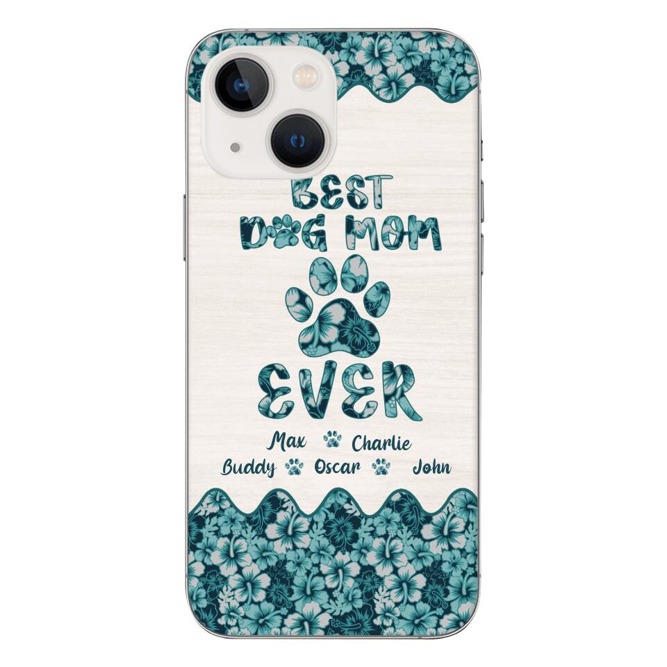 Personalized Best Dog Mom Phone Case Printed 3C 0704