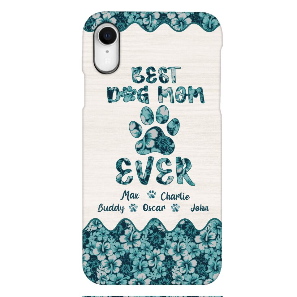 Personalized Best Dog Mom Phone Case Printed 3C 0704