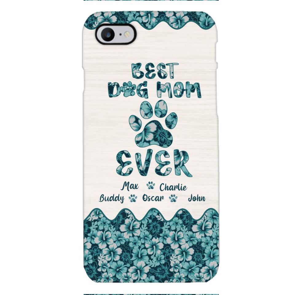 Personalized Best Dog Mom Phone Case Printed 3C 0704